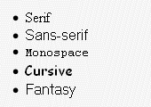 Monospace font